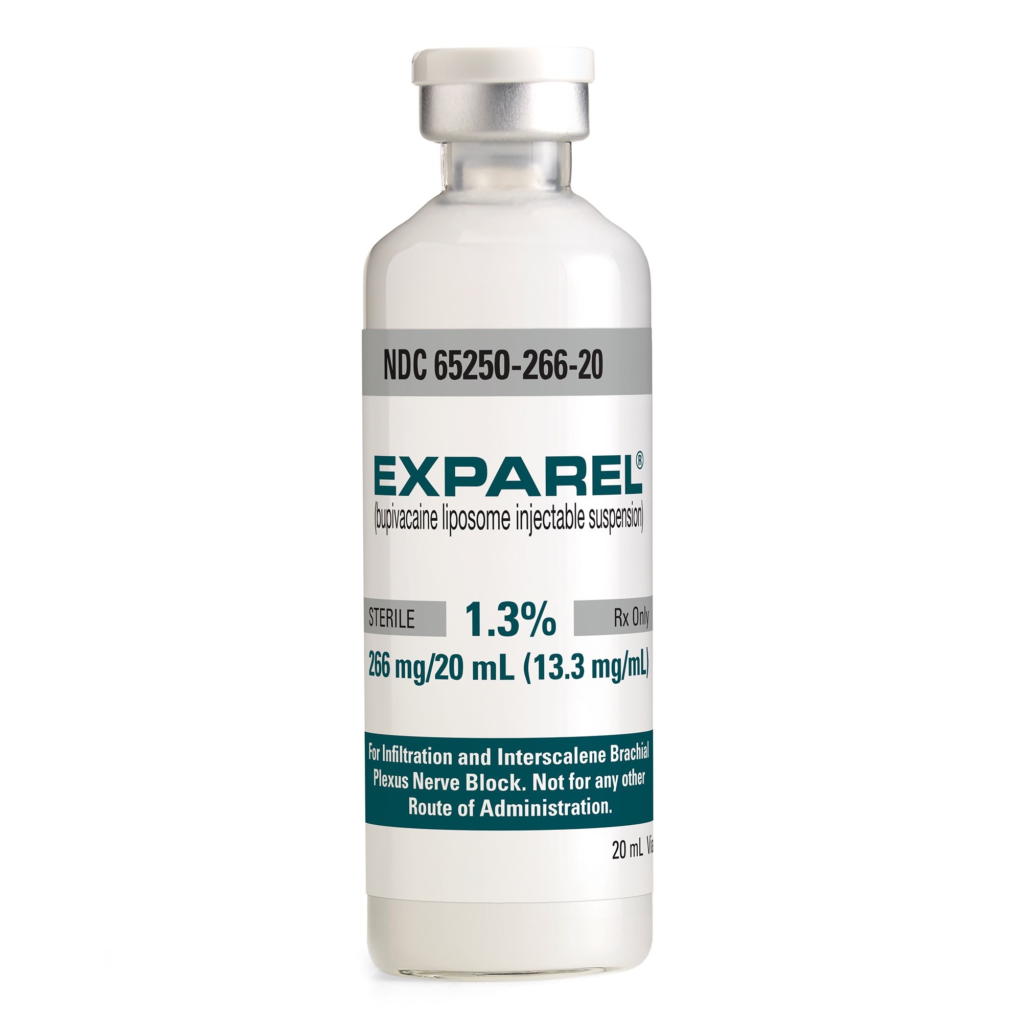 Exparel Injection 1.3% 266mg/vl Preservative Free Vial 20mL 4/Package